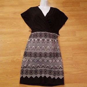 Women's Black and White Dress